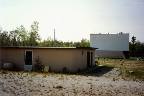 Tawas Drive-In Theatre - Screen And Snack Bar From Jim
